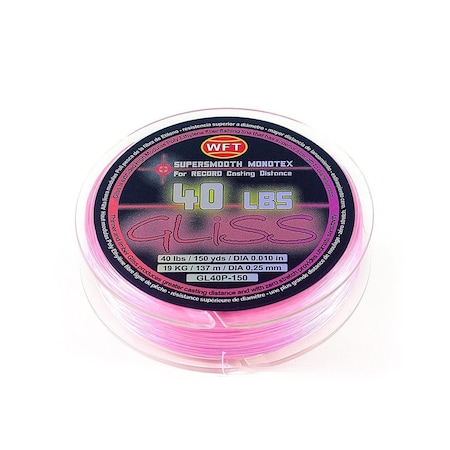 Ardent 150 yard Gliss Pink Fishing Line, 40 lbs GL40P-150